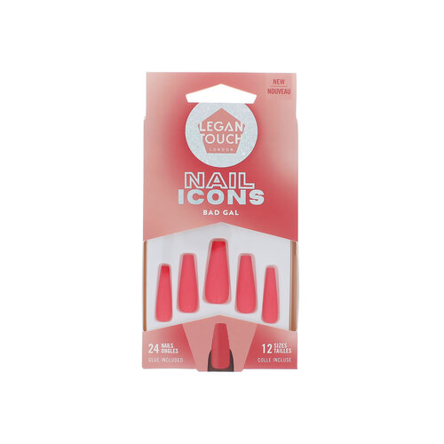 Elegant Touch Nail Icons 24 Nails with Glue - Bad Gal Elegant Touch Nail Icons 24 Nails with Glue - Bad Gal