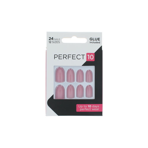 Elegant Touch Perfect 10 Pre-Glued Nails - Rose Pink Elegant Touch Perfect 10 Pre-Glued Nails - Rose Pink