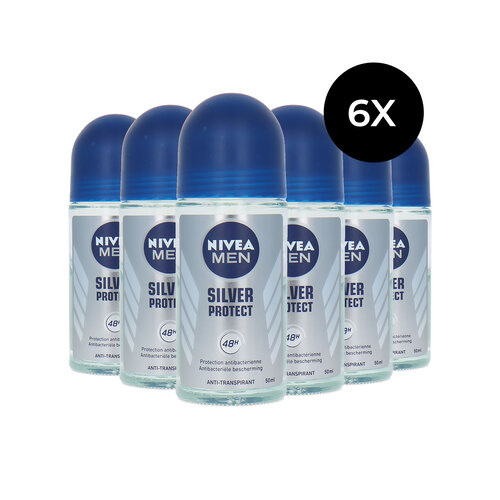 Nivea Men Silver Protect Deo Roller - 6 x 50 ml Nivea Men Silver Protect Deo Roller - 6 x 50 ml