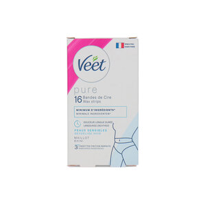 Pure 16 Wax Strips - Bikini (Für empfindliche Haut)