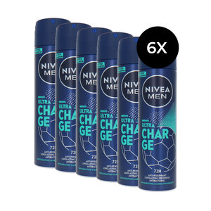 Men Ultra Charge Deodorant Spray - 6 x 150 ml