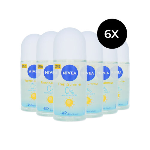 Nivea Fresh Summer Deo Roller - 6 x 50 ml Nivea Fresh Summer Deo Roller - 6 x 50 ml