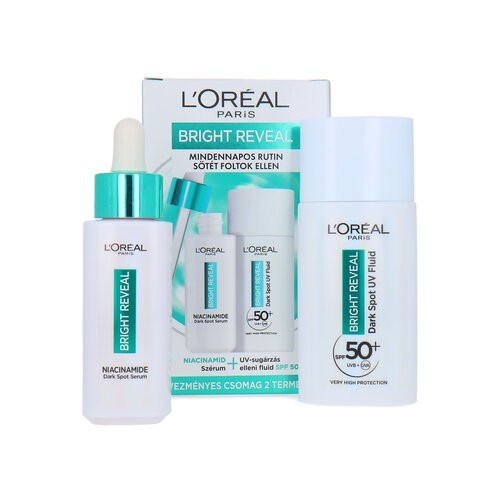 L'Oréal Bright Reveal Dark Spot Serum + UV Fluid SPF 50+ - 80 ml L'Oréal Bright Reveal Dark Spot Serum + UV Fluid SPF 50+ - 80 ml