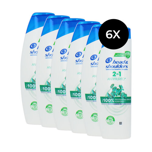 Head & Shoulders 2in1 Shampoo & Conditioner Anti-Itch - 6 x 225 ml Head & Shoulders 2in1 Shampoo & Conditioner Anti-Itch - 6 x 225 ml