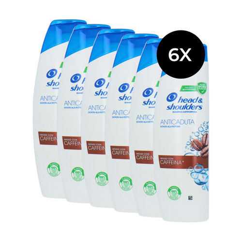 Head & Shoulders Caffeïne Anti-Hair Loss Shampoo - 6 x 225 ml