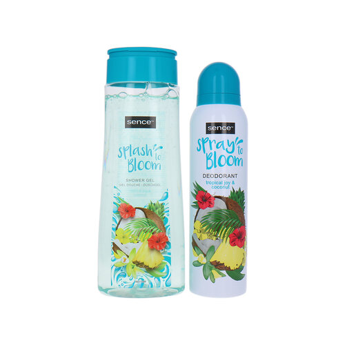 Sence Splash To Bloom Shower Gel & Spray To Bloom Deo Spray - Tropical Joy & Coconut