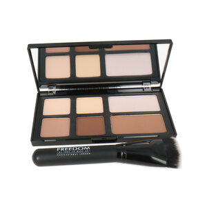 Freedom Pro Powder Strobe and Contour Palette With Brush