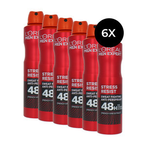 L'Oréal Men Expert Stress Resist Deodorant Spray - 6 x 250 ml Men Expert Stress Resist Deodorant Spray - 6 x 250 ml