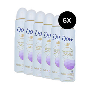 Dove Advanced Care Deodorant Spray Helps Restore - 6 x 150 ml Advanced Care Deodorant Spray Helps Restore - 6 x 150 ml