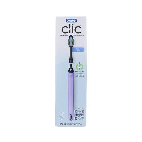 Oral-B CLIC Reusable Toothbrush - Paars