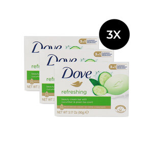 Dove Beauty Cream Bar Refreshing - 3 x 90 gr Beauty Cream Bar Refreshing - 3 x 90 gr