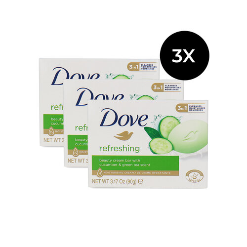 Dove Beauty Cream Bar Refreshing - 3 x 90 gr Dove Beauty Cream Bar Refreshing - 3 x 90 gr