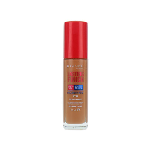 Rimmel Lasting Finish 35HR Hyaloronic Acid Foundation SPF 20 - 420 Warm Toffee Rimmel Lasting Finish 35HR Hyaloronic Acid Foundation SPF 20 - 420 Warm Toffee