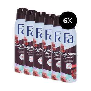 Fa Glamorous Moments Deodorant Spray - 6 x 150 ml Glamorous Moments Deodorant Spray - 6 x 150 ml