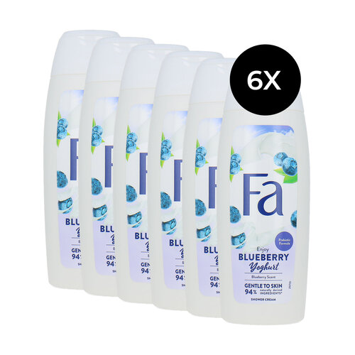 Fa Enjoy Blueberry Yoghurt Shower Cream - 6 x 250 ml