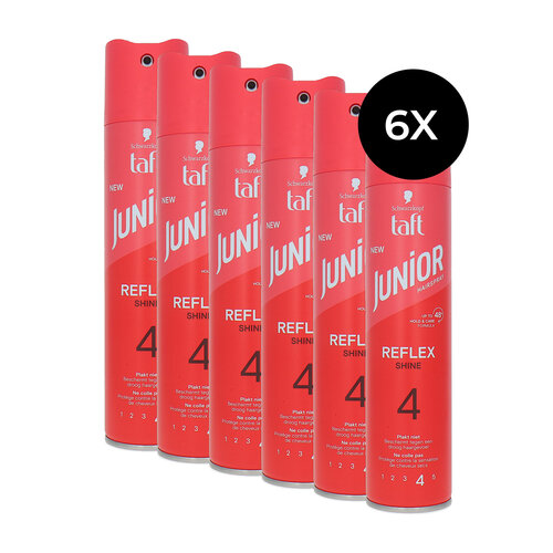 Schwarzkopf Taft Junior Reflex Shine Hairspray - 6 x 250 ml Schwarzkopf Taft Junior Reflex Shine Hairspray - 6 x 250 ml