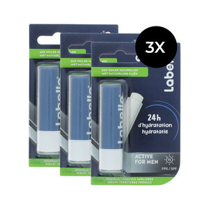 Active For Men Lip-Balm - 3 x 4,8 gr