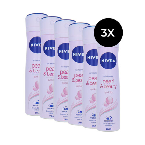 Nivea Pearl & Beauty Deodorant Spray - 6 x 150 ml Nivea Pearl & Beauty Deodorant Spray - 6 x 150 ml