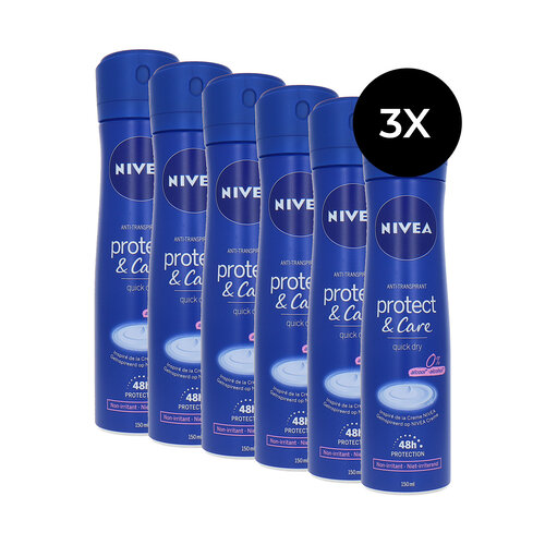 Nivea Protect & Care Deodorant Spray - 6 x 150 ml Nivea Protect & Care Deodorant Spray - 6 x 150 ml