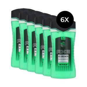 Instafresh 2in1 Body & Hair Wash Ice Breaker - 6 x 250 ml