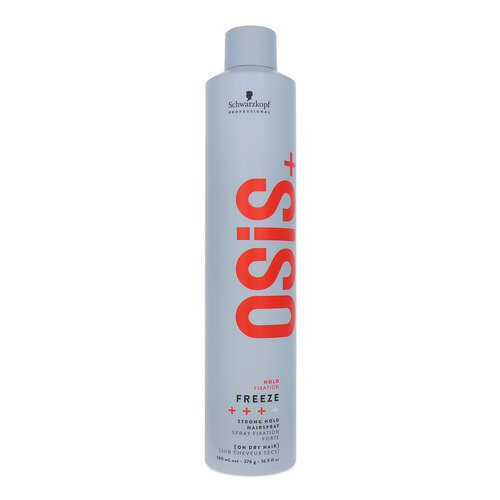 Schwarzkopf Osis+ Strong Hold Hairspray Freeze +++ - 500 ml Schwarzkopf Osis+ Strong Hold Hairspray Freeze +++ - 500 ml
