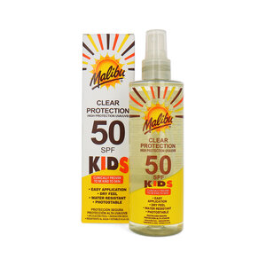 Malibu Kids Clear Protection SPF 50 Sonnenschutzspray - 250 ml Kids Clear Protection SPF 50 Sonnenschutzspray - 250 ml