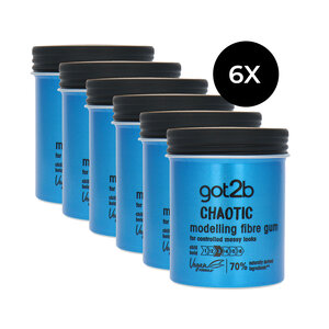 Schwarzkopf Got2b Chaotic Modelling Fibre Gum - 6 x 100 ml Got2b Chaotic Modelling Fibre Gum - 6 x 100 ml