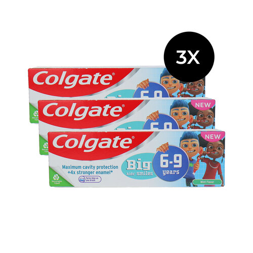 Colgate Big Kids Smiles Toothpaste 6-9 years - 3 x 50 ml Colgate Big Kids Smiles Toothpaste 6-9 years - 3 x 50 ml