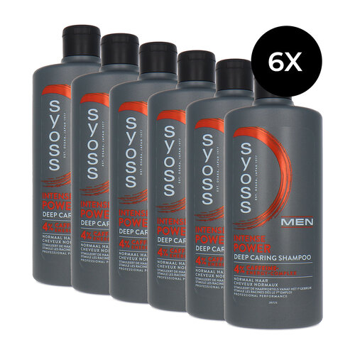 Syoss Men Intense Power Shampoo - 6 x 440 ml