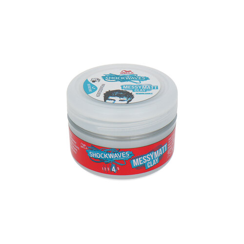 Wella Shockwaves Messy Matt Clay - 75 ml Wella Shockwaves Messy Matt Clay - 75 ml