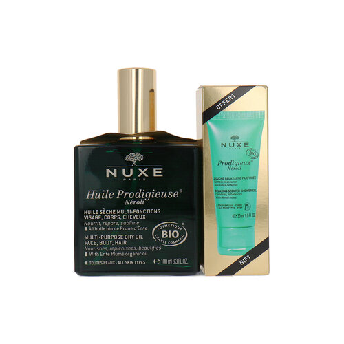 Nuxe Huile Prodigieuse Multi-Purpose Dry Oil + Prodigieux Néroli Shower Gel - 100 ml + 30 ml Nuxe Huile Prodigieuse Multi-Purpose Dry Oil + Prodigieux Néroli Shower Gel - 100 ml + 30 ml