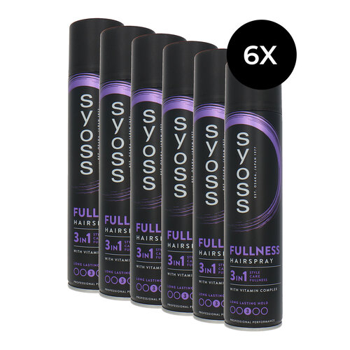 Syoss Fullness Hairspray - 3 - 6 x 300 ml Syoss Fullness Hairspray - 3 - 6 x 300 ml