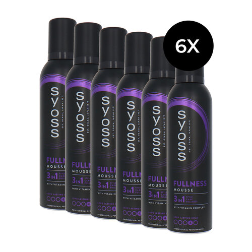 Syoss Fullness Mousse - 4 - 6 x 250 ml Syoss Fullness Mousse - 4 - 6 x 250 ml