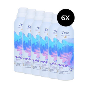 Dove Bath Therapy Shower & Shave Mousse Renew - 6 x 200 ml Bath Therapy Shower & Shave Mousse Renew - 6 x 200 ml
