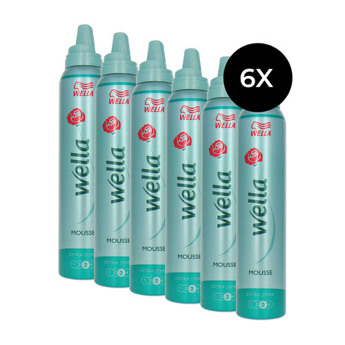 Wella Mousse Extra Strong - 3 - 6 x 200 ml Wella Mousse Extra Strong - 3 - 6 x 200 ml