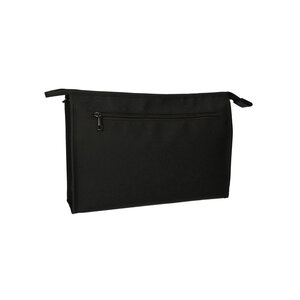 Toiletry Bag Zipper Horizontal Black 35x24 cm