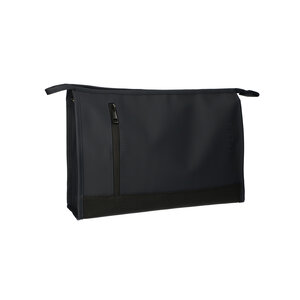 Toiletry Bag Rubber Bottom Black 35x24cm