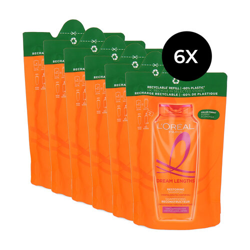 L'Oréal Dream Lengths Restoring Shampoo Refill - 6 x 250 ml L'Oréal Dream Lengths Restoring Shampoo Refill - 6 x 250 ml