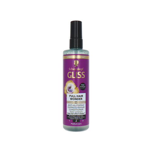 Schwarzkopf Gliss Full Hair Wonder Anti-Tangle Spray - 200 ml Schwarzkopf Gliss Full Hair Wonder Anti-Tangle Spray - 200 ml