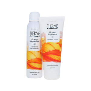 Orange Satin 2 Pieces Set - 400 ml