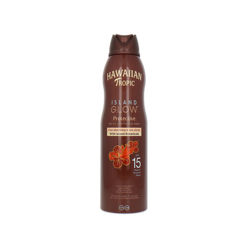 Hawaiian Tropic Island Glow Dry Oil Continuous Spray SPF 15 - 177 ml Hawaiian Tropic Island Glow Dry Oil Continuous Spray SPF 15 - 177 ml