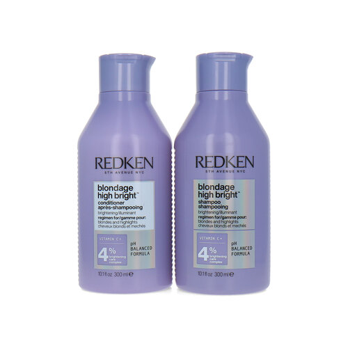 Redken Blondage High Bright Shampoo + Conditioner - 2 x 300 ml Redken Blondage High Bright Shampoo + Conditioner - 2 x 300 ml