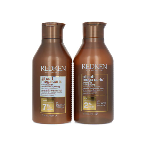 Redken All Soft Mega Curls Shampoo + Conditioner - 2 x 300 ml Redken All Soft Mega Curls Shampoo + Conditioner - 2 x 300 ml