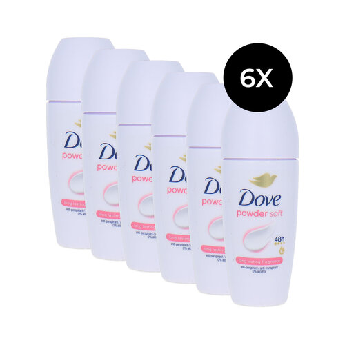 Dove Powder Soft Deo Roller - 6 x 50 ml Dove Powder Soft Deo Roller - 6 x 50 ml