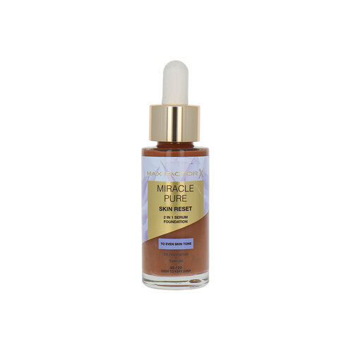 Max Factor Miracle Pure Skin Reset 2in1 Serum Foundation - 95-100 Deep To Very Deep Max Factor Miracle Pure Skin Reset 2in1 Serum Foundation - 95-100 Deep To Very Deep