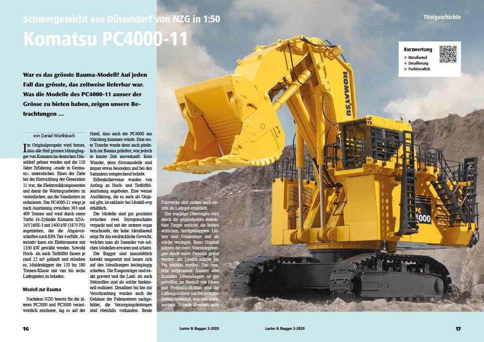 Our Nzg Blog Report About Our Komatsu Pc 4000 11 Models