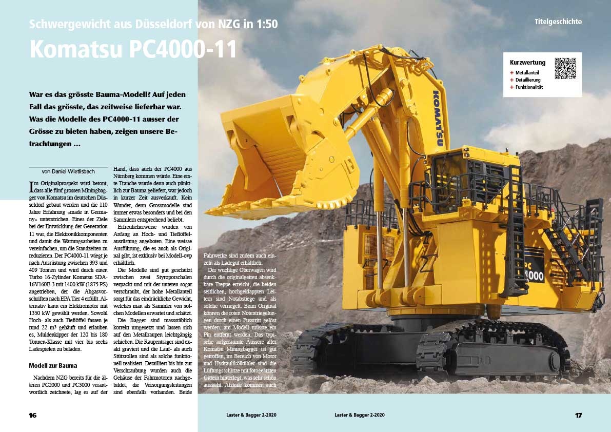 Our Nzg Blog Report About Our Komatsu Pc 4000 11 Models