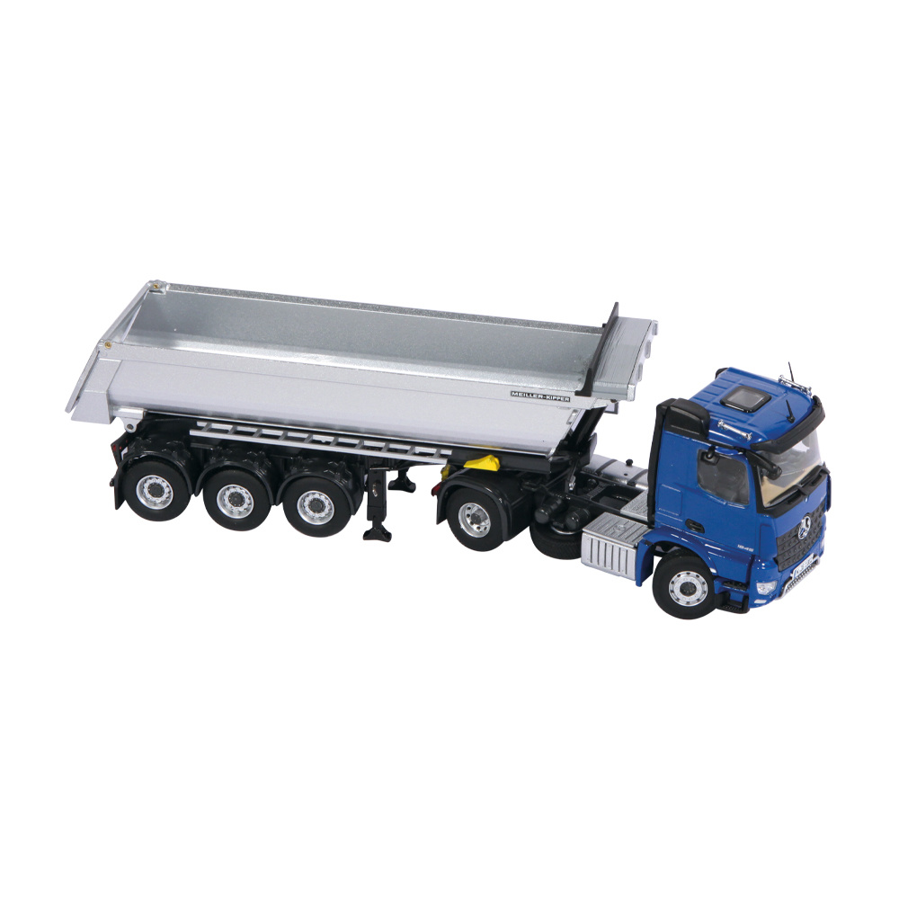 Our Nzg Blog New Review From Cranes Etc Mercedes Benz Arocs Meiller Tipping Semi Trailer Blue