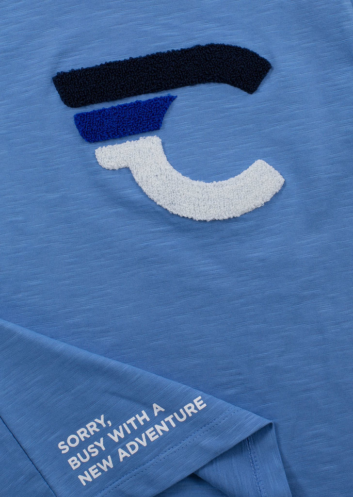 Common Heroes Slub jersey t-shirt blue