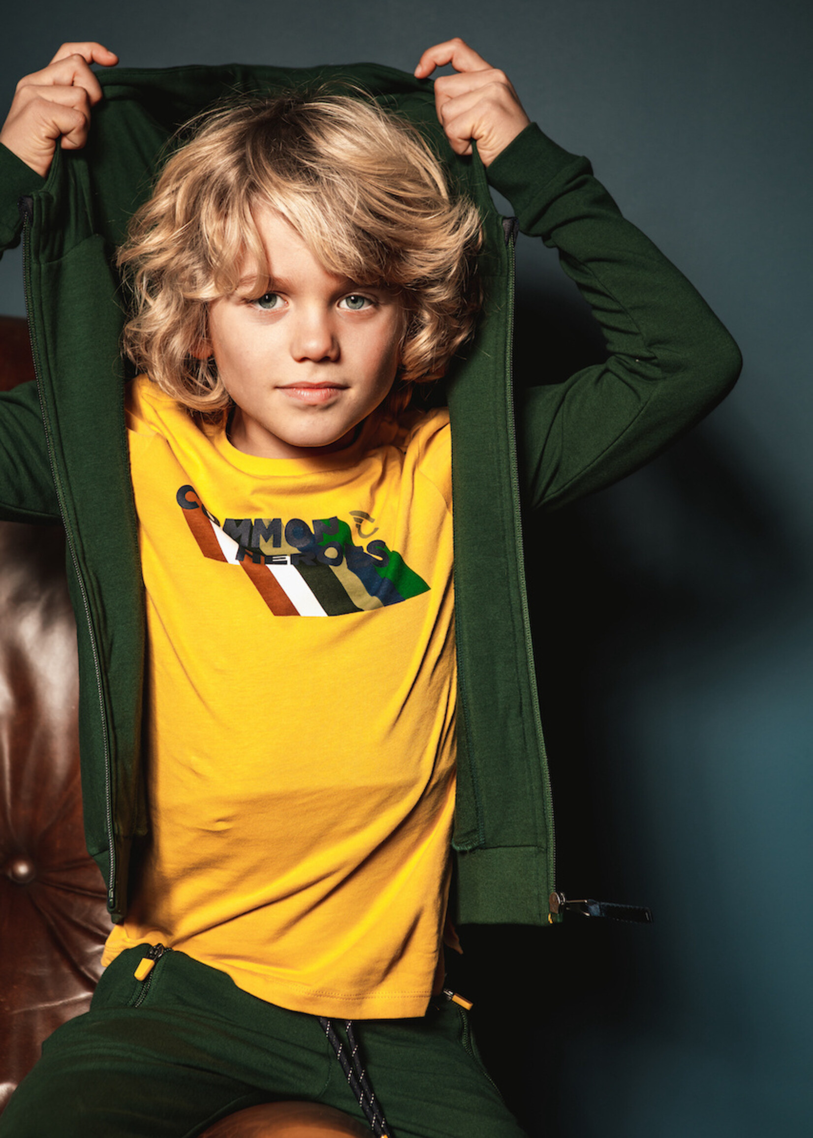 Common Heroes Sweat cardigan bottle green